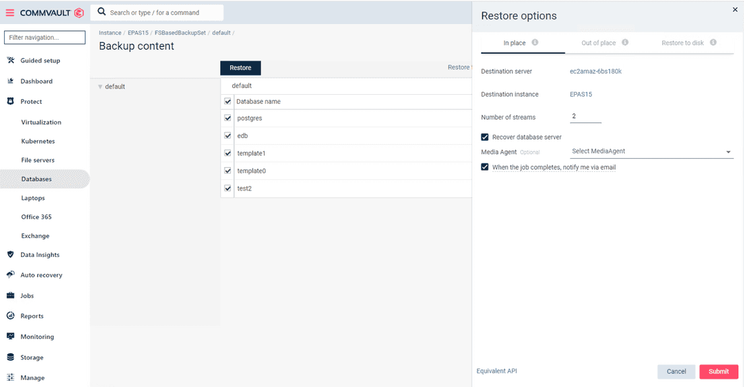 FSBased Backup Restore Details